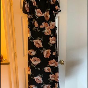 Size 2X Floral Maxi Dress